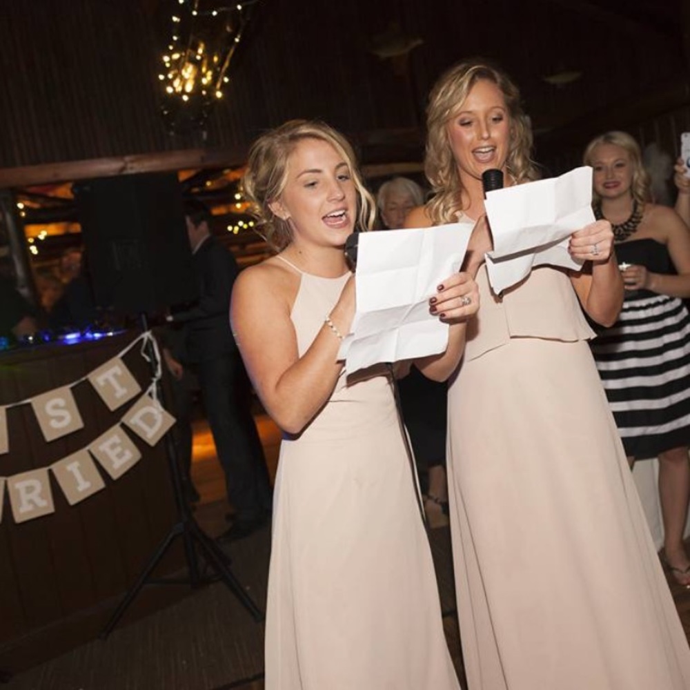 Champagne bridesmaid dress